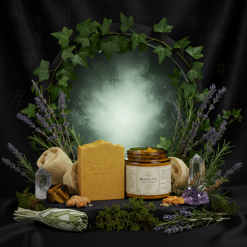 AMVital Turmeric Shower Duo – Soap + Scrub – Enchanted Herbalist Apothecary