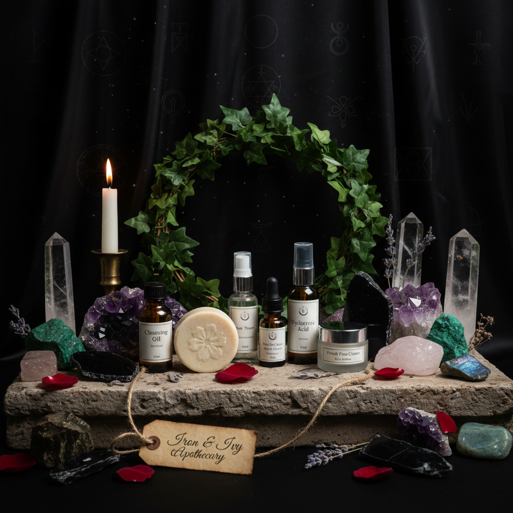Anti-Aging Skincare Kit – Ancient Gemstone Altar – Enchanted Apothecary