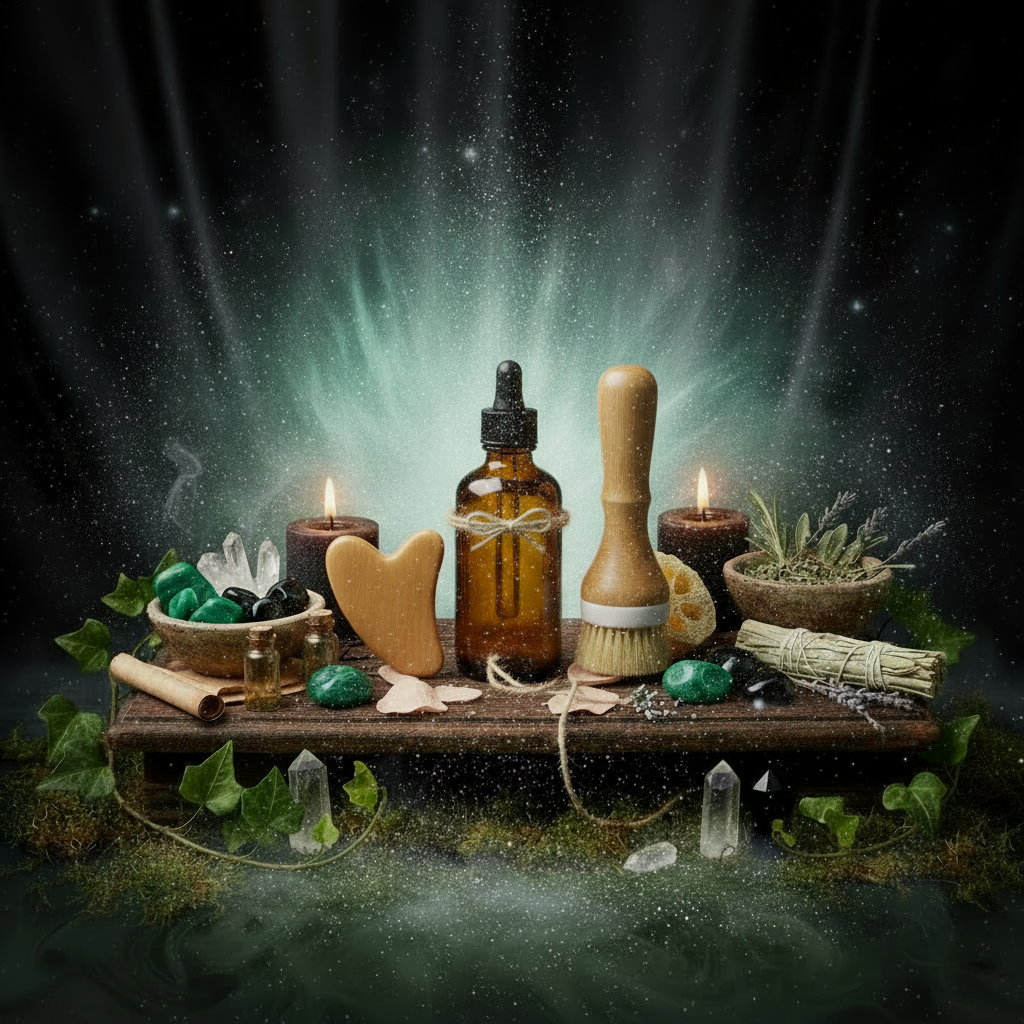 Body Care Lymphatic Routine Kit – Old Apothecary Altar – Iron & Ivy Apothecary