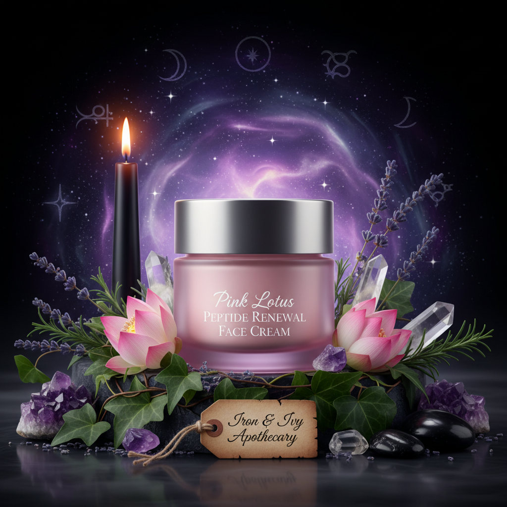 Enchanted apothecary product image for Pink Lotus Peptide Renewal Face Cream