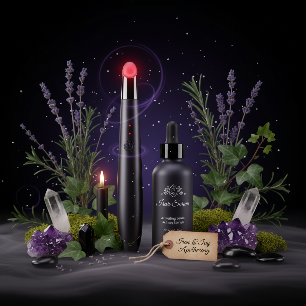 Enchanted product image for 4-in-1 Red Light Therapy Wand and Activating Serum Kit