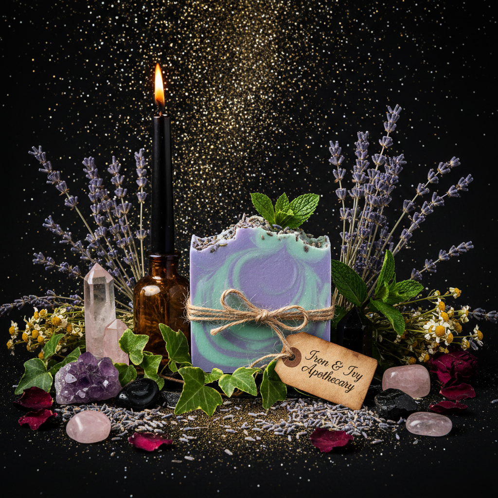 Lavender + Mint Handmade Tallow & Goat Milk Soap Bar – Enchanted Apothecary