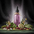 Plum Glow Multipurpose Face Serum – Cosmic Silver-Plum Enchantment – Iron & Ivy Apothecary