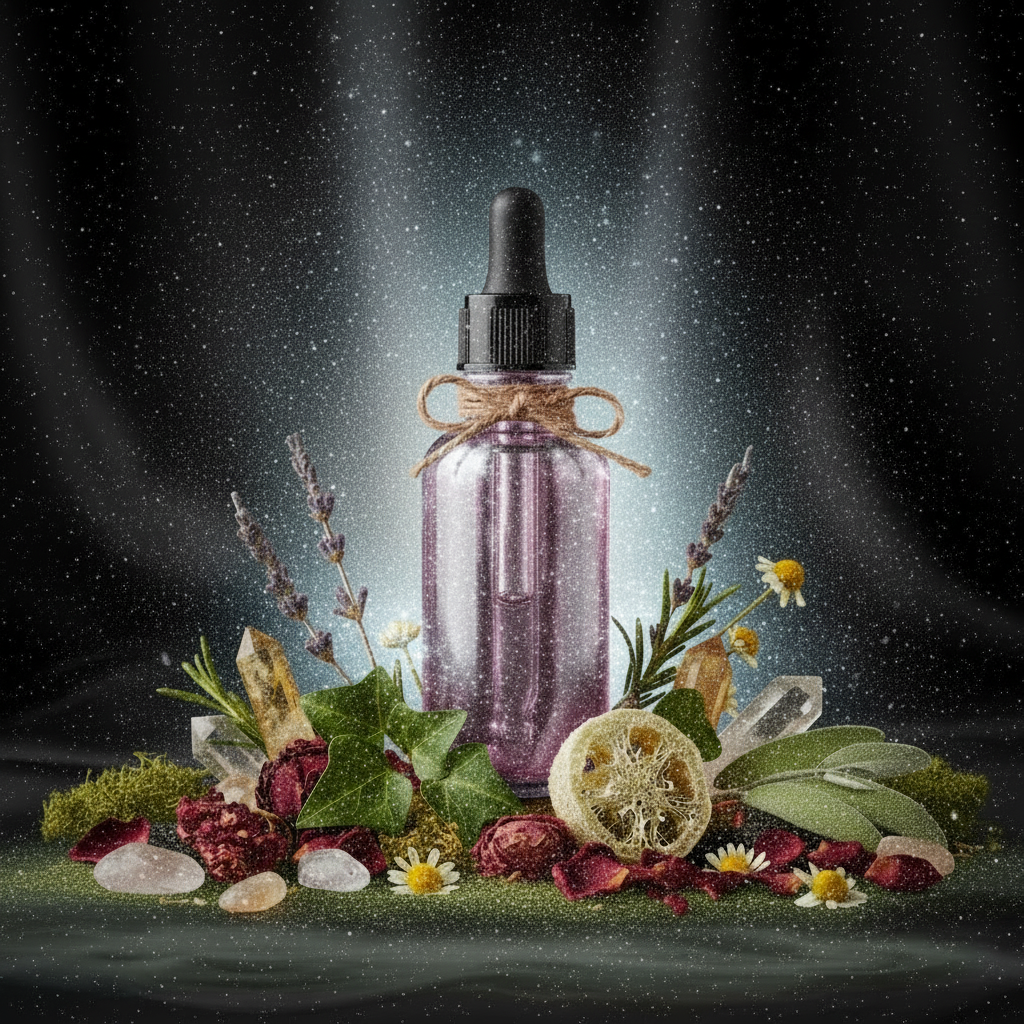 Rose Glow Anti-Aging Face Serum – Cosmic Silver Enchantment – Iron & Ivy Apothecary